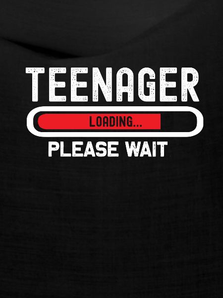 Teenager loading, please wait