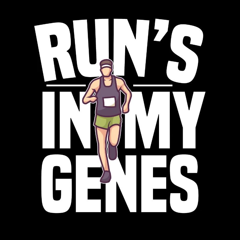 Marathon motif for runners & joggers