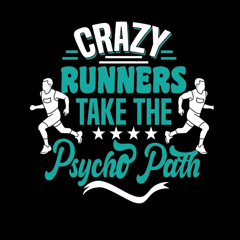 Marathon motif for runners & joggers