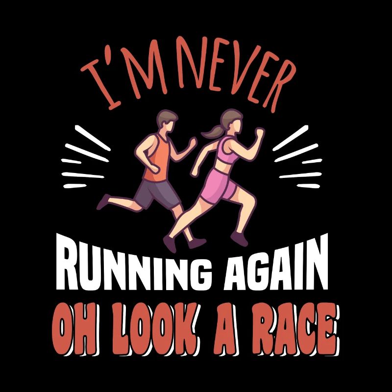 Marathon motif for runners & joggers