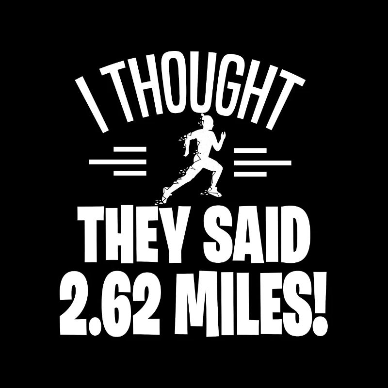 Marathon motif for runners & joggers