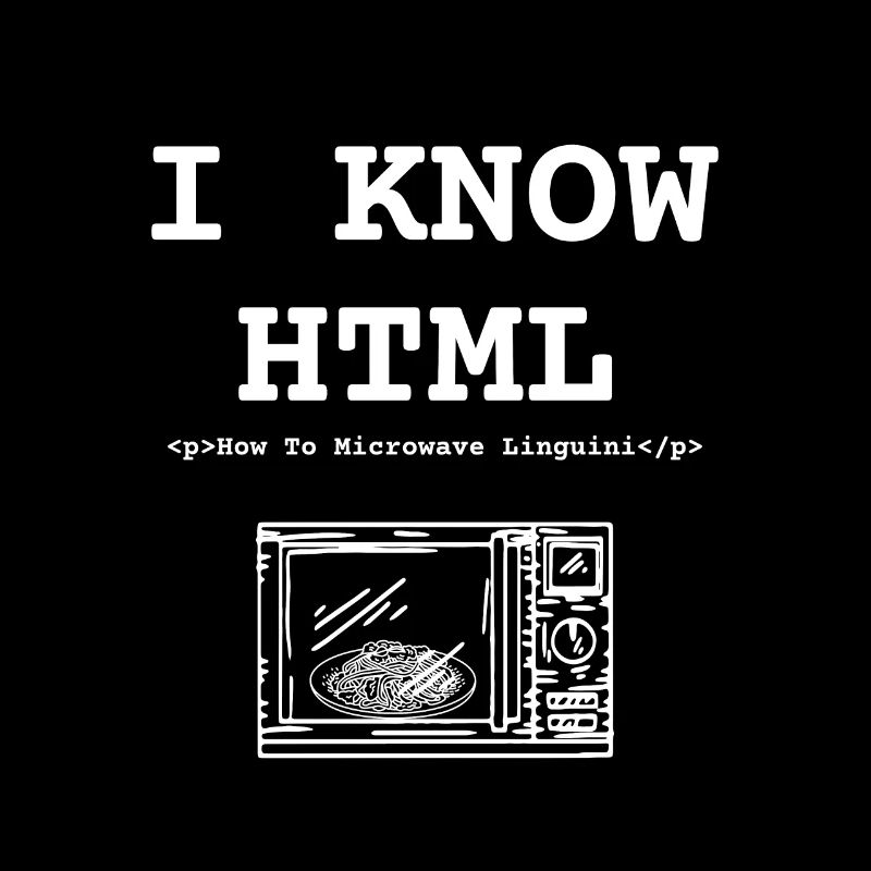 Funny Know HTML Wie man Linguini in der Mikrowelle
