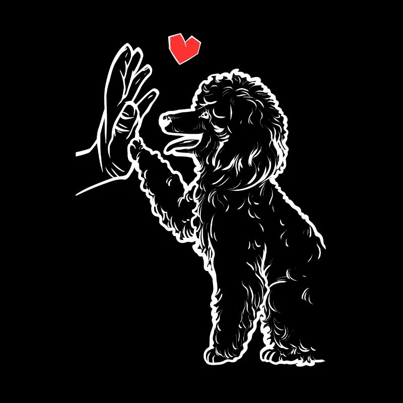 Poodle Doux caniche Amour caniche