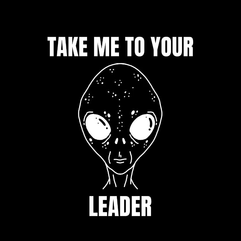 OVNI extraterrestre Emmène-moi à ton chef extraterrestres