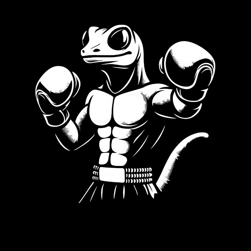 Drôle Muay Thai Boxe Gecko Boxe