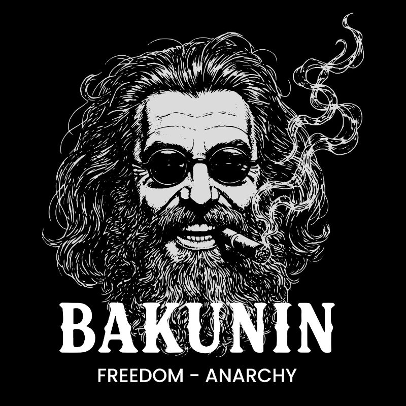 Bakunin Freedom Anarchy Portrait