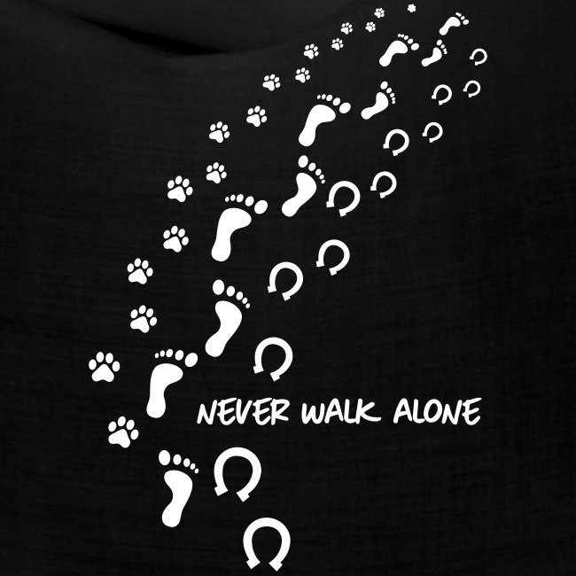 Vorschau: never walk alone hund pferd - Bandana