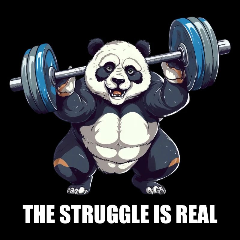 Panda Dumbbell Workout la lutte est réelle