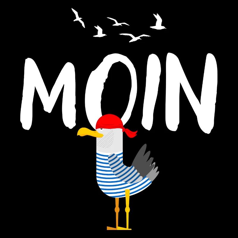 Moin Möwe Vogel Hafen Geschenk