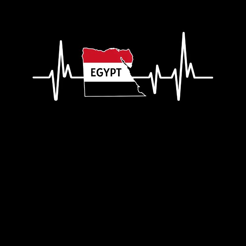 Heartbeat Design Drapeau égyptien Egypte