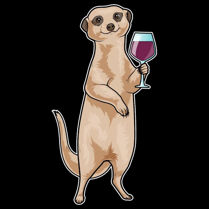 Erdmännchen Rotwein