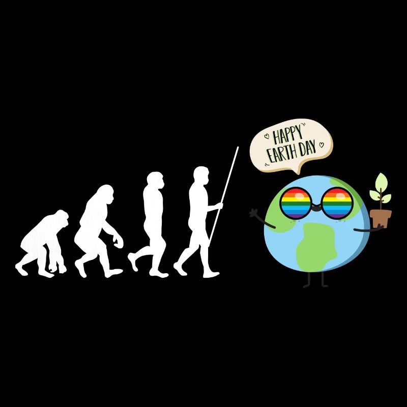 Go Planet It's Your Earth Day Rainbow