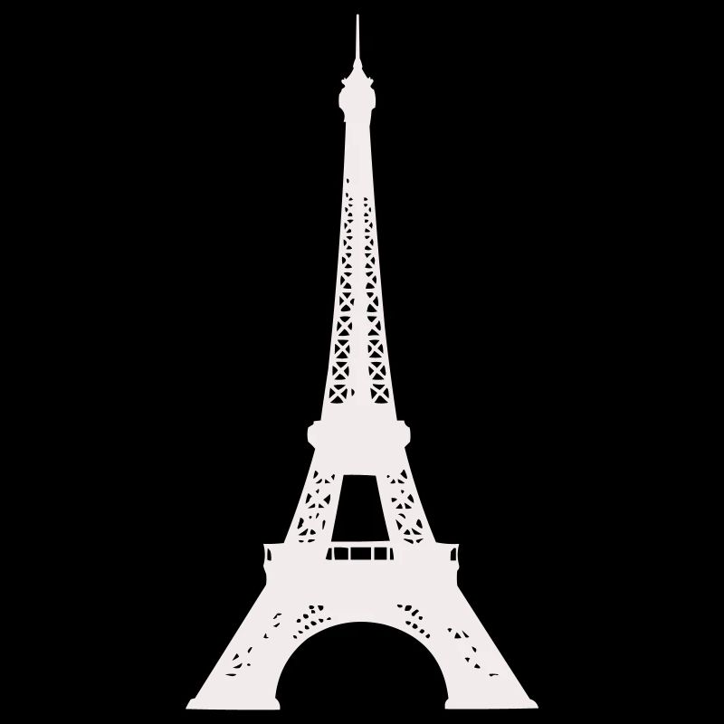 Silhouette de la Tour Eiffel Imprimé