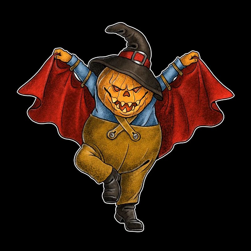 Dancing pumpkin. A fun Halloween design.