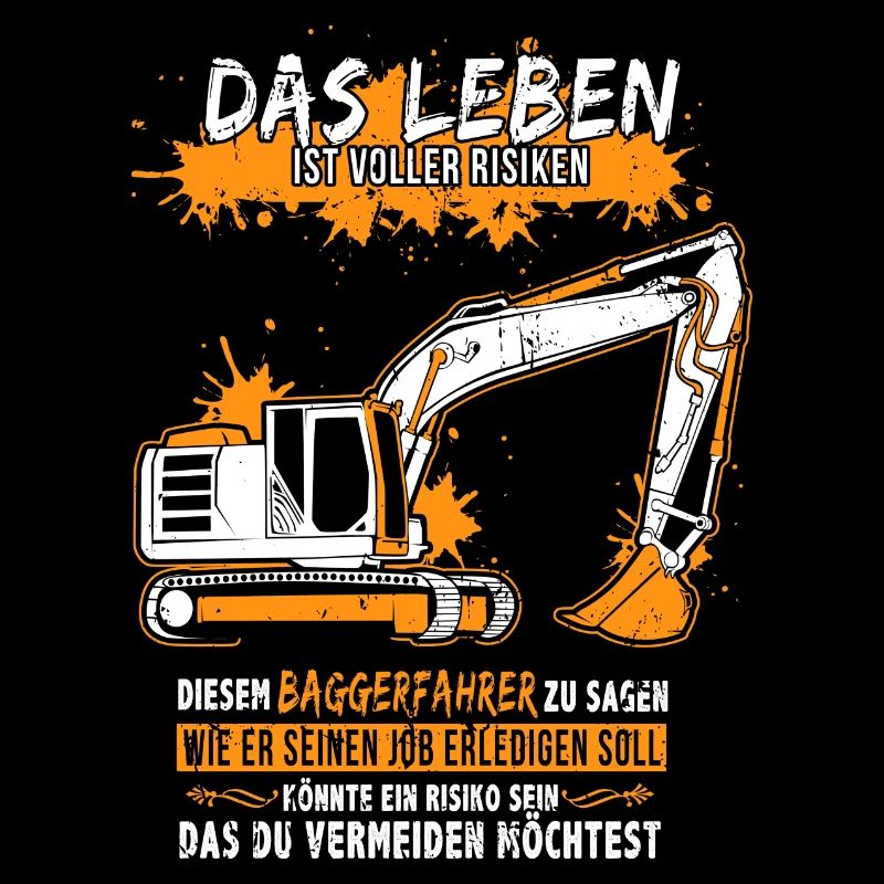 Baggerfahrer mit Bagger