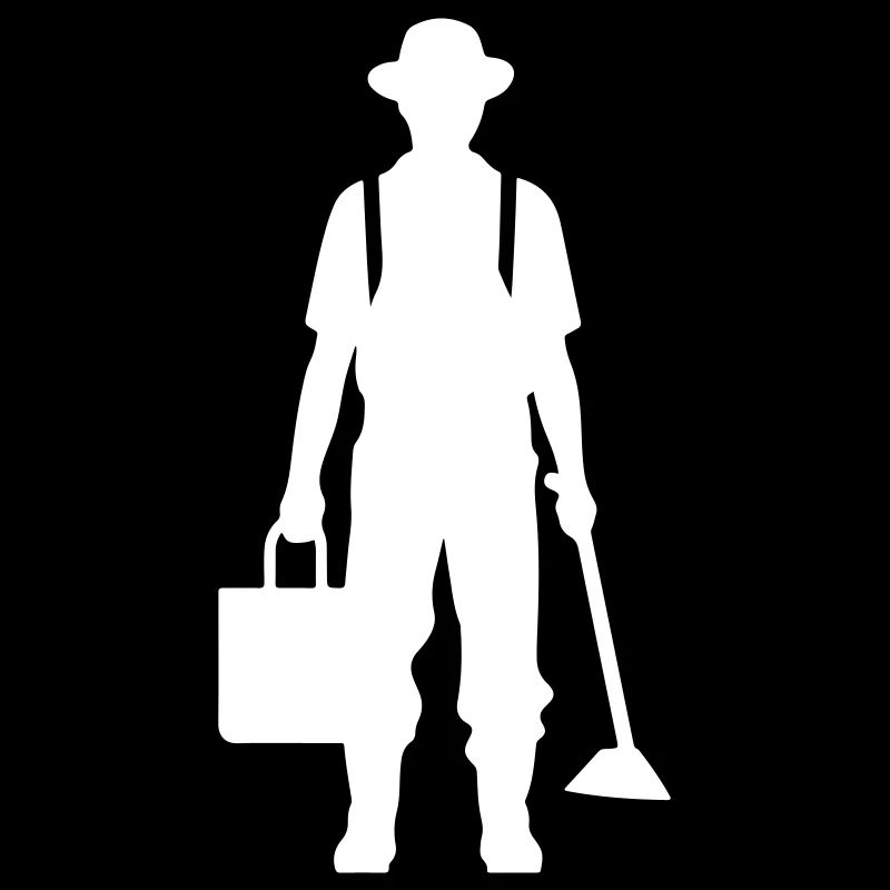 Farmer Bauer Silhouette