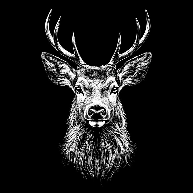 Hirsch Portrait Wildtier Waldtier Hirsche