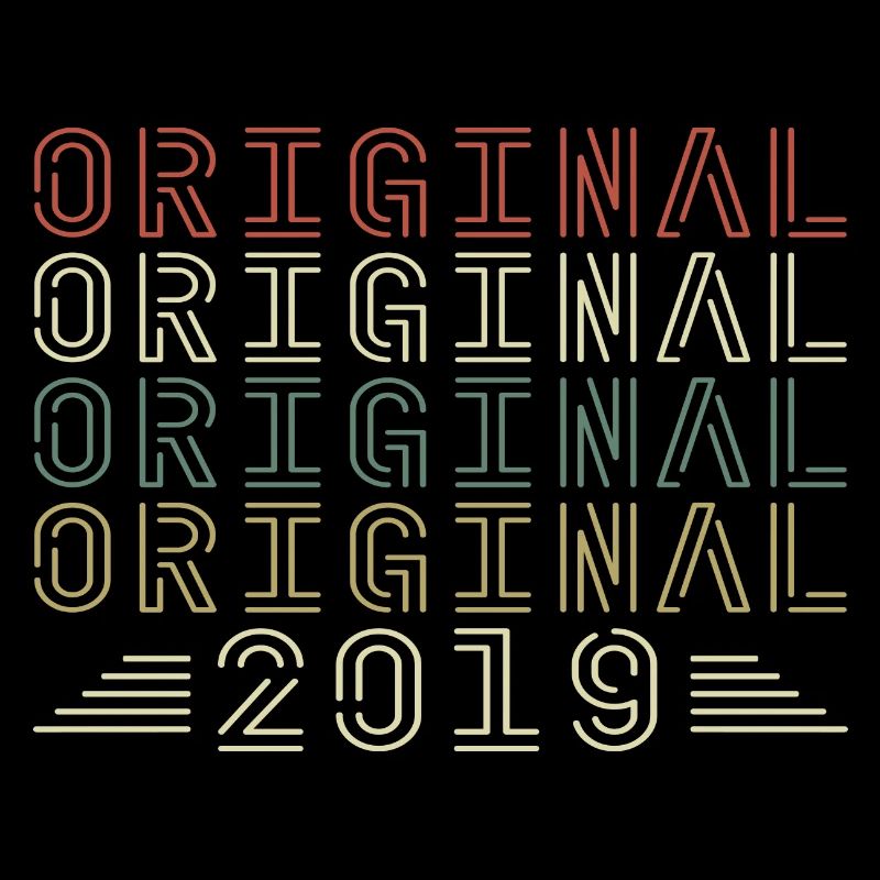 Original 2019 Vintage Retro Geburtstagsgeschenk