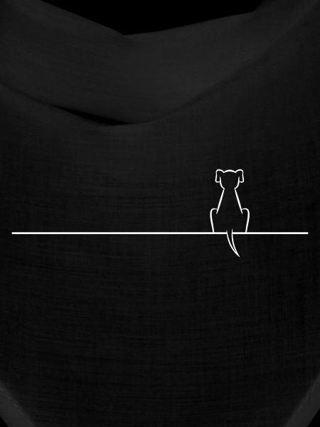 Dog on line