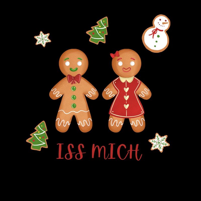 Frohe Weihnachten - Iss mich - Lebkuchen