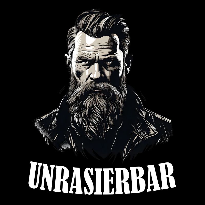 Wikinger Bartträger Lustiger Bart Spruch