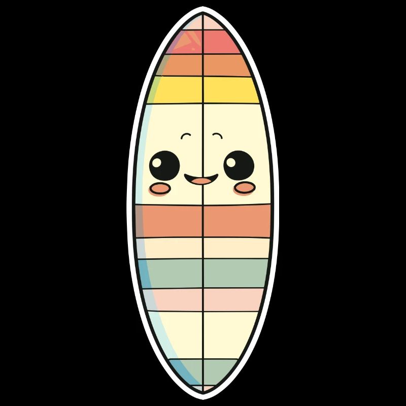 Surfboard Comic Style