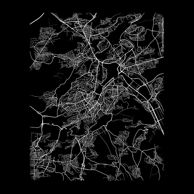 Minimal Stuttgart plan et rues