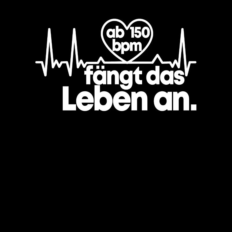 Techno 150 BPM Beats Per Minute Raver Geschenk