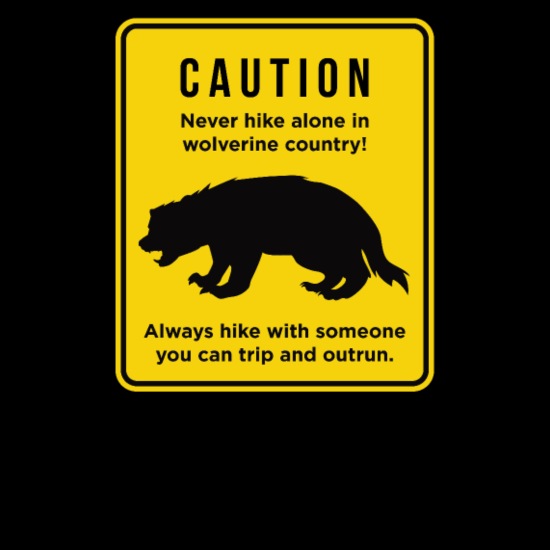 Funny Don't Hike Alone in Michigan Wolverine' Bandana | Spreadshirt