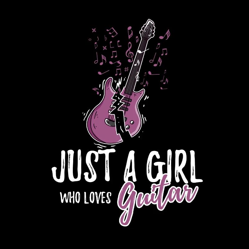 Nur ein Mädchen, das Gitarre E-Gitarrist liebt