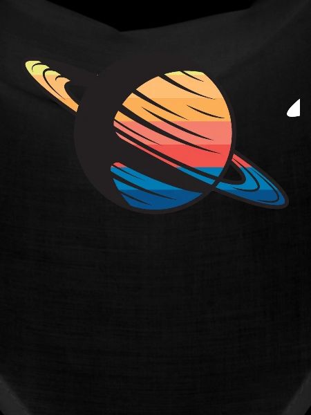 Planet Saturn outer space