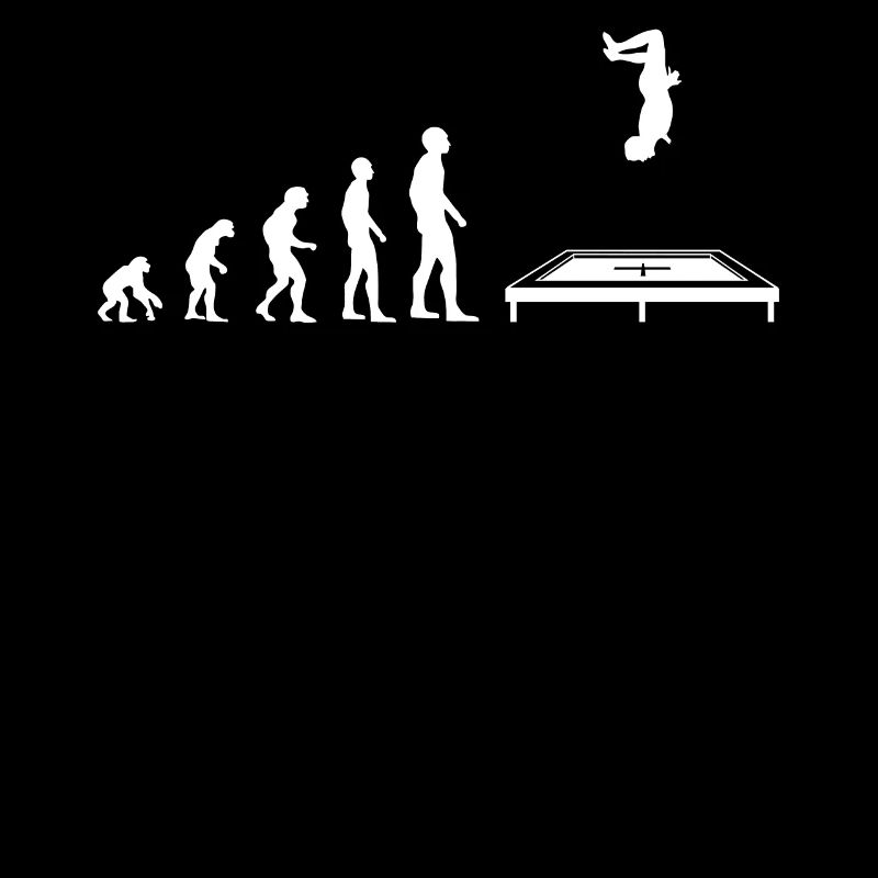 Trampolin Springen Sprung Evolution Geschenk