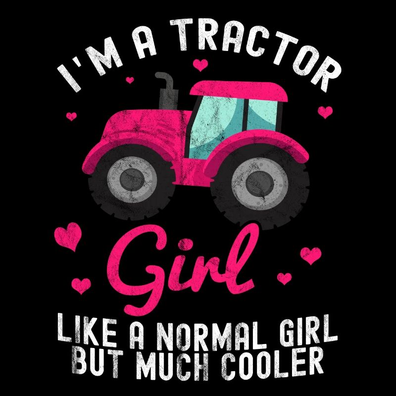 Traktor Trekker Bauer Agrar Acker Ernte Mädchen