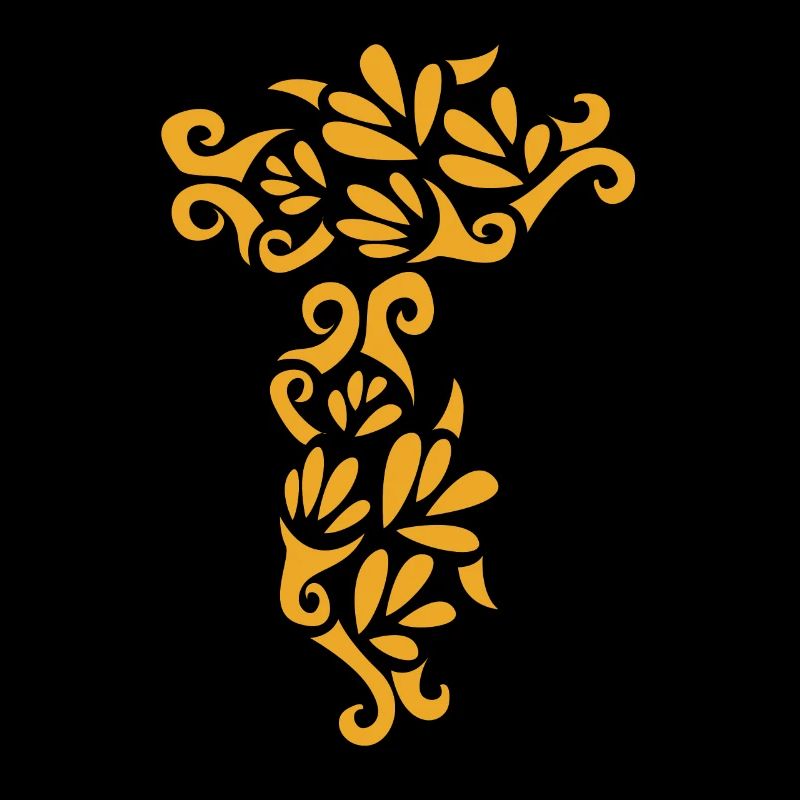 Abstrait Rose Jaune