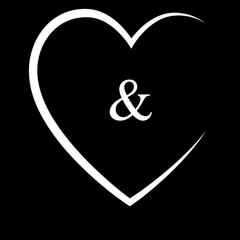 & und Zeichen Hochzeit