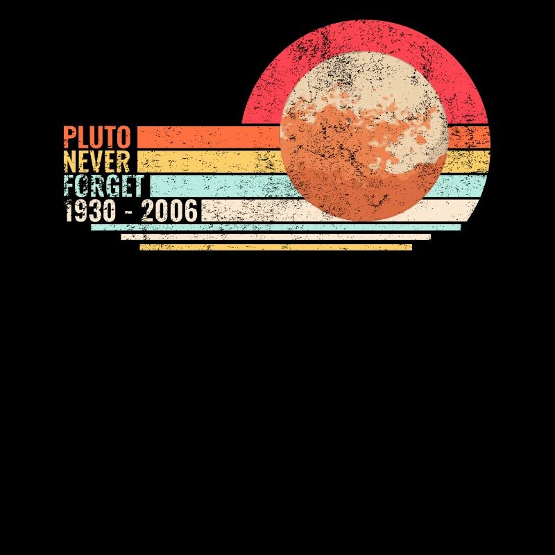 Vintage Never Forget Pluto - Retro Geschenk