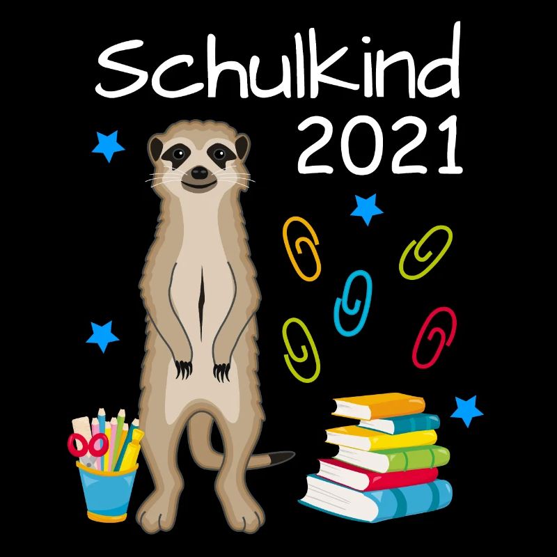Schulkind 2021 Erdmännchen Einschulung Schulbeginn