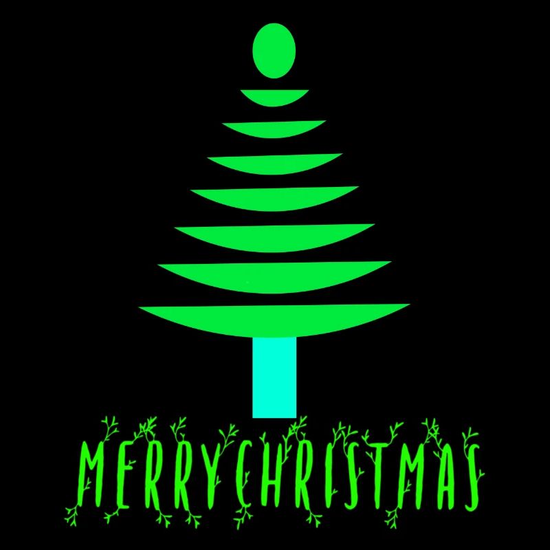 Neon Pine Christmas Tree