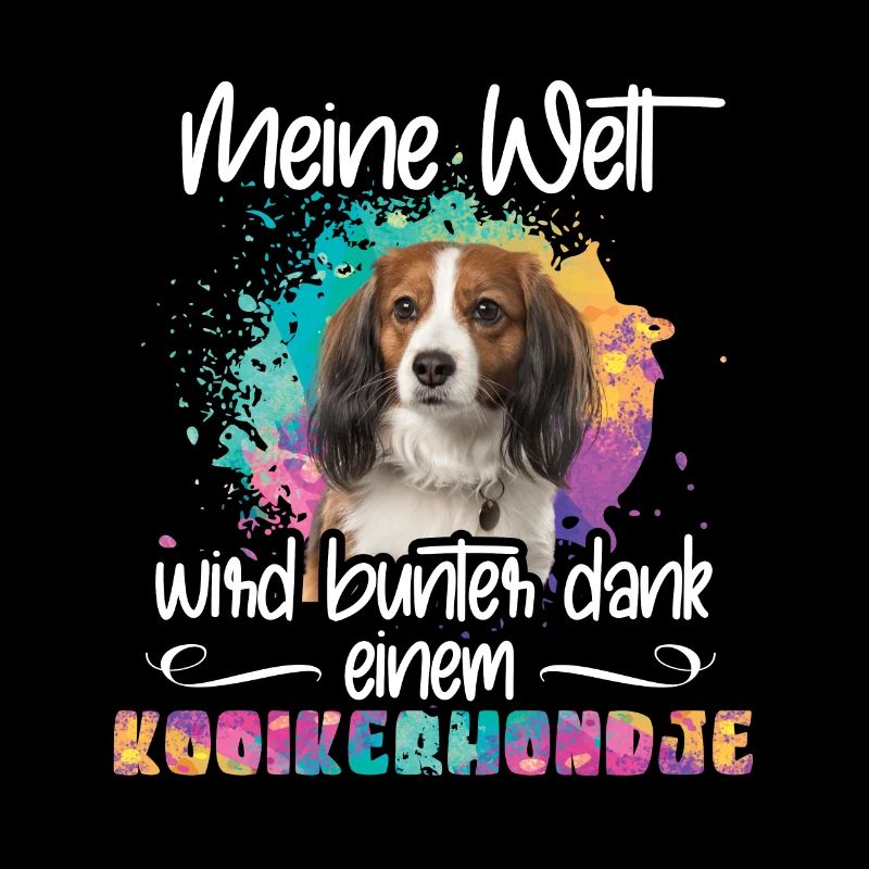 Welt wird bunt dank kooikerhondje Hund