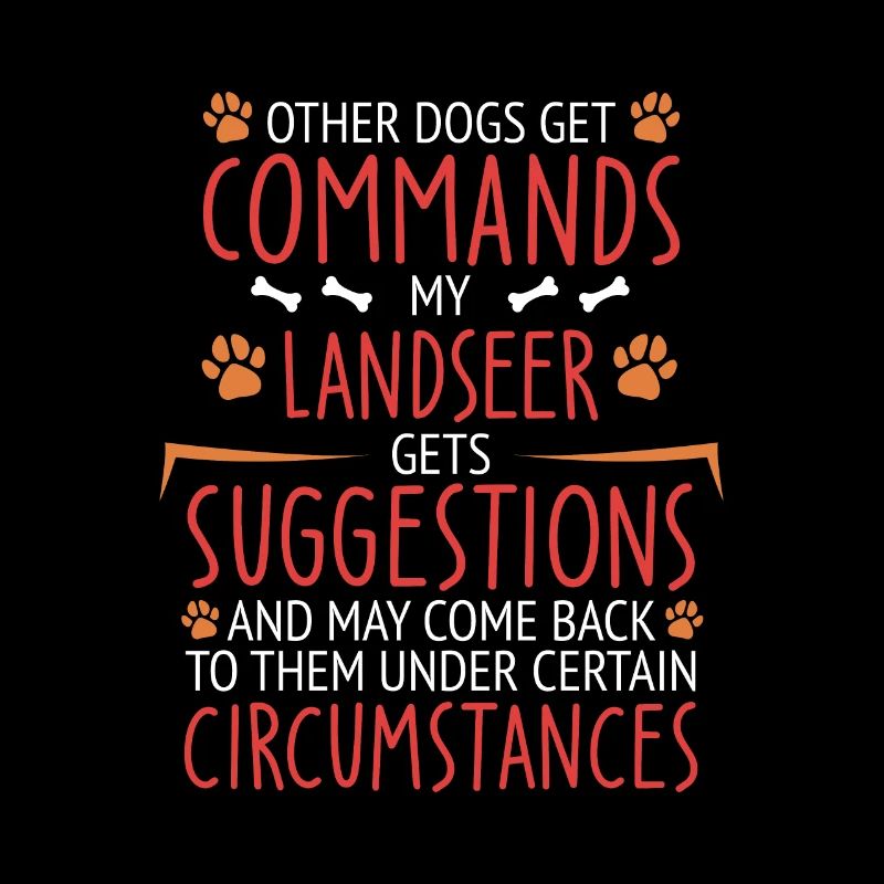 Landseer Commands paw