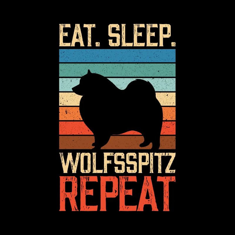 Eat sleep Wolfsspitz Repeat