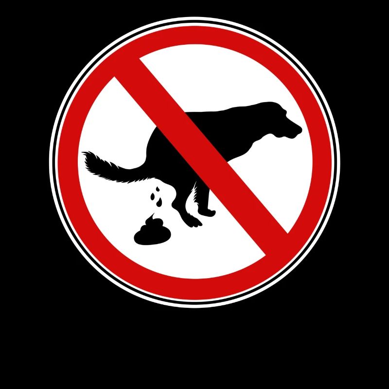 Panneau d’interdiction de merde pour chiens