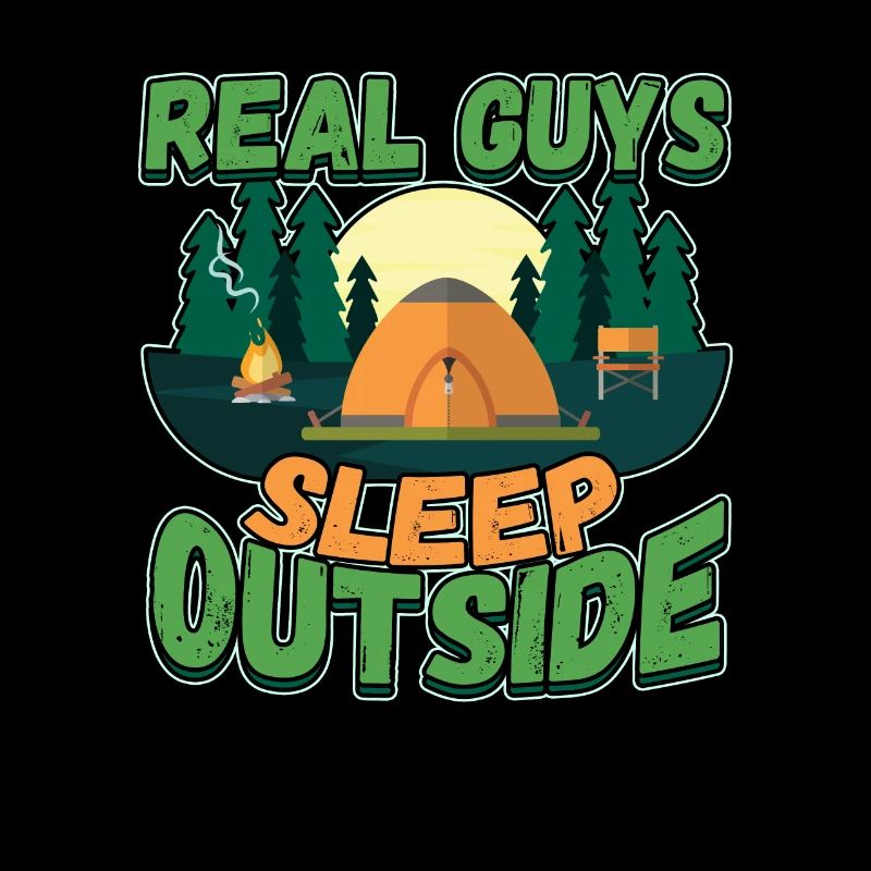 Real Guys Sleeping Outside - Camping Camping Nature