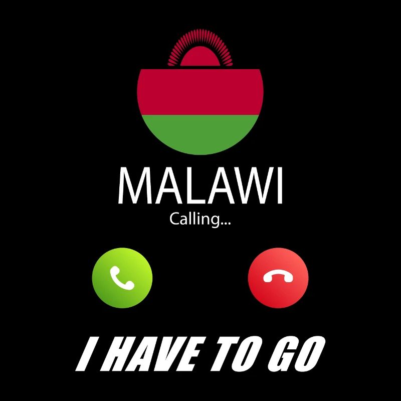 Malawi ruft an Lusiger Flaggen Spruch