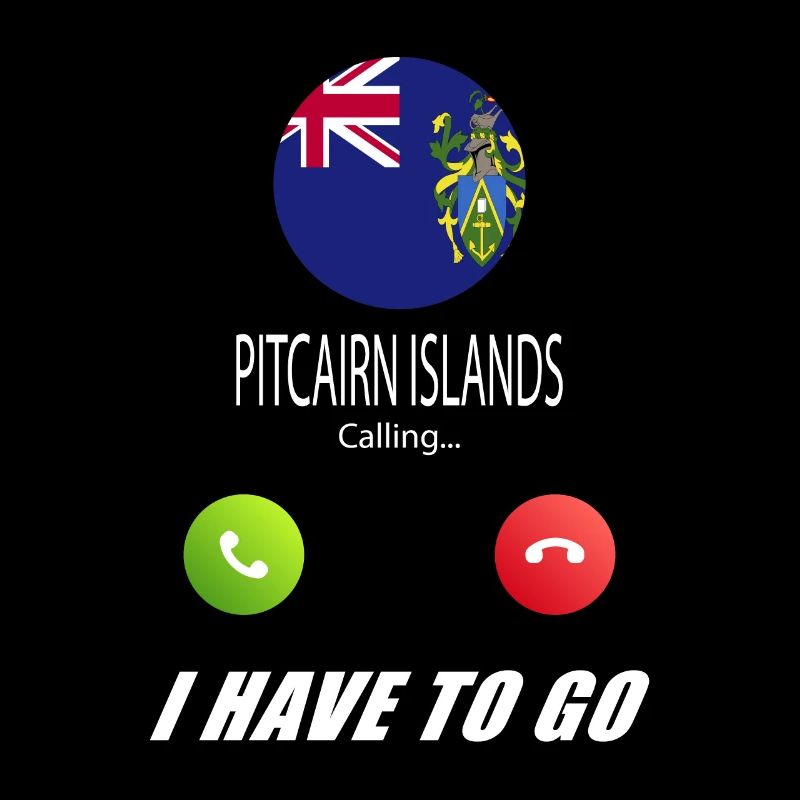Pitcairninseln ruft an Lusiger Flaggen Spruch