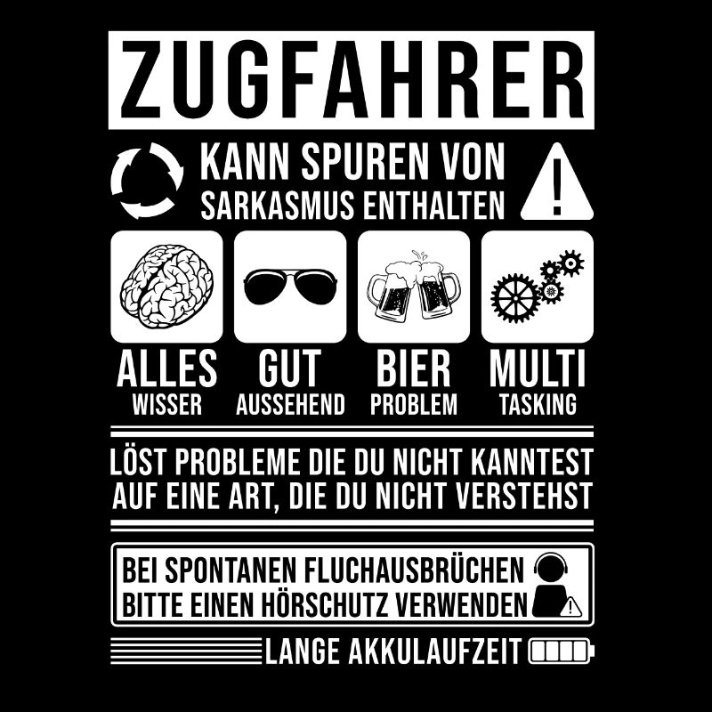 Zugfahrer Spruch lustig
