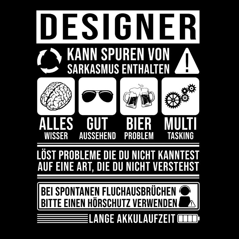 Designer Spruch lustig
