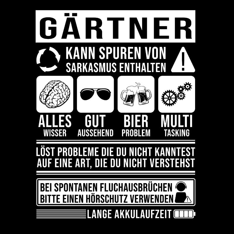 Gärtner Spruch lustig
