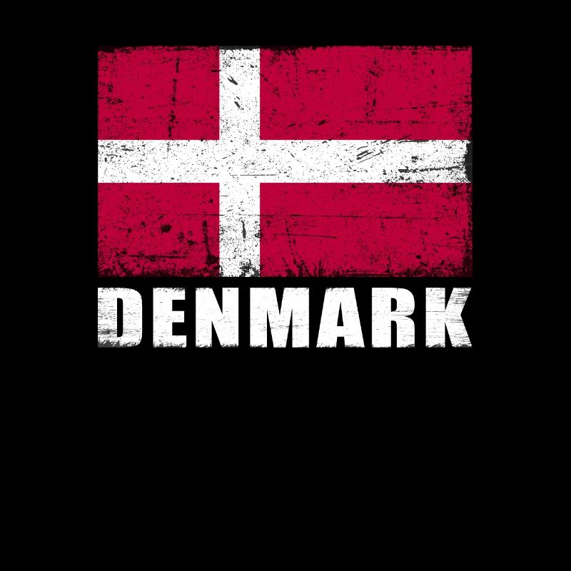 Drapeau du Danemark Grunge Drapeau du Danemark