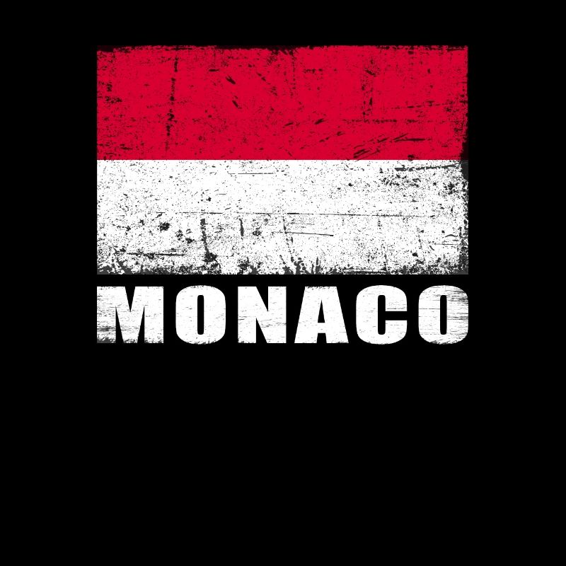 Monaco Flag Grunge Monaco Flag